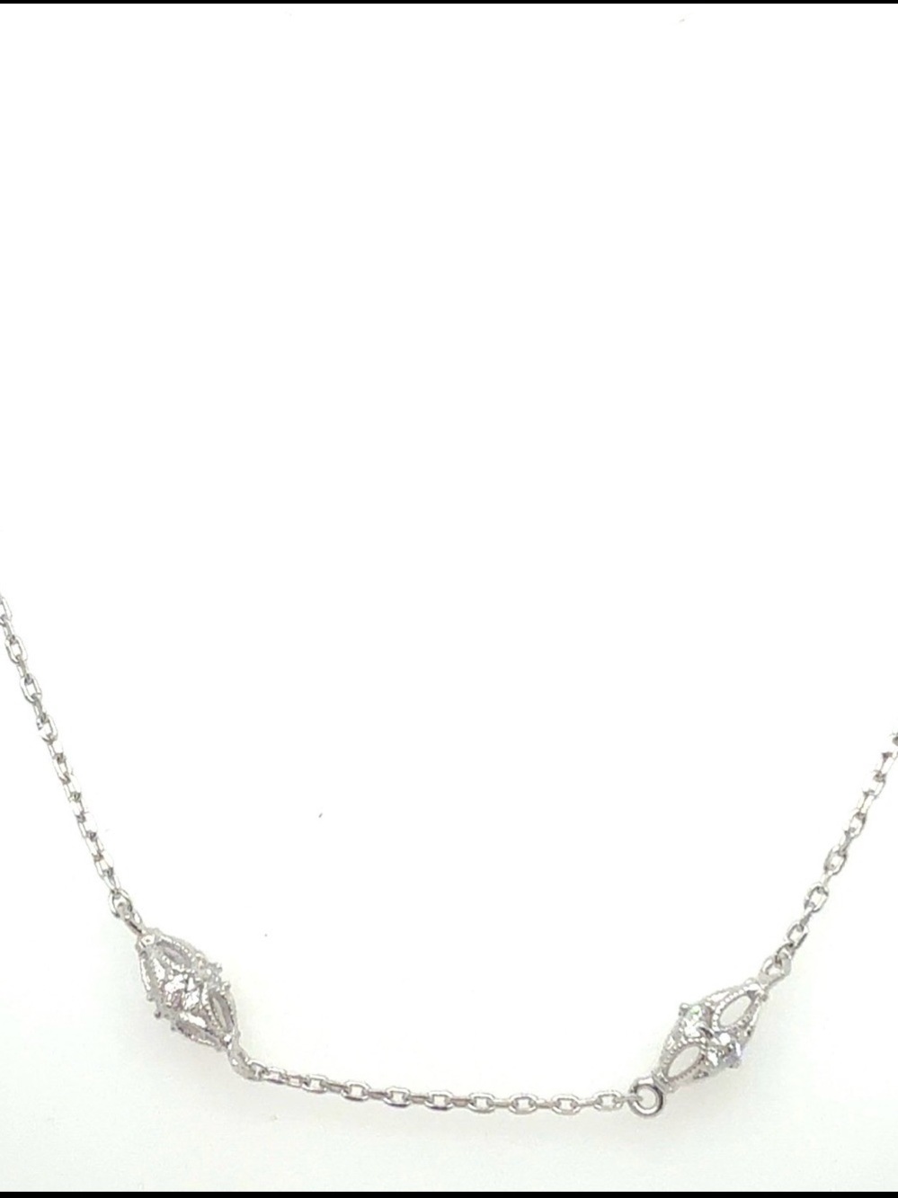 Tacori Silver harlequin Station Necklace - Women's Jewelry